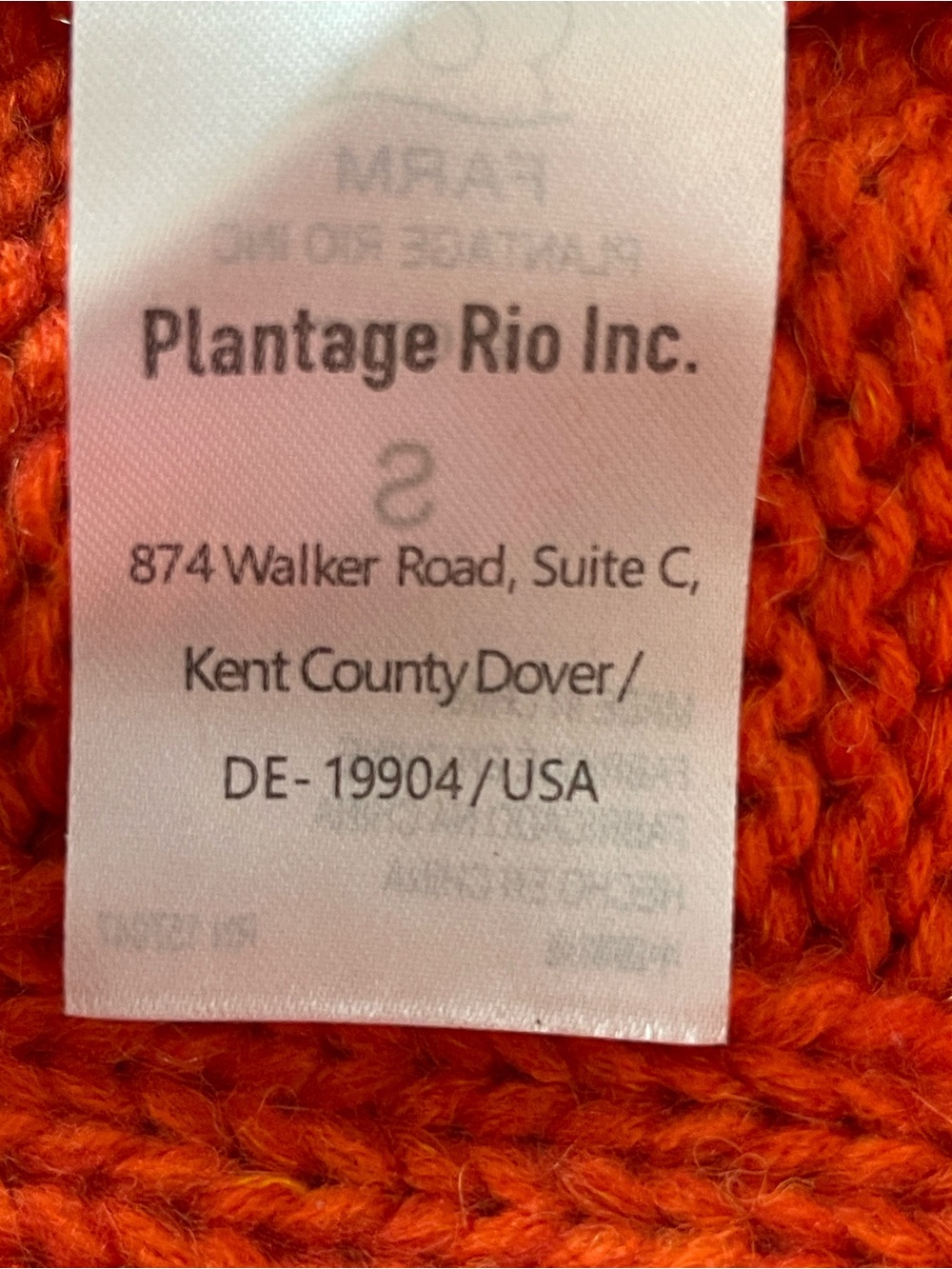 Farm Rio NWT Orange Braided Knit Cardigan (Small) Fit seems closer to Medium - Picture 10 of 13